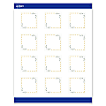 Avery® Printable Cards With Sure Feed® Technology, 2" x 2", Matte White With Gold Dots/Green Floral Design, Pack Of 120 1 thumbnail image