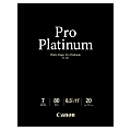 Canon® Photo Paper Pro Platinum, Letter Size (8 1/2" x 11"), 80 Lb, Pack Of 20 Sheets