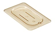 Cambro H-Pan High-Heat GN 1/9 Flat Covers, 3/8"H x 4-1/4"W x 6-15/16"D, Amber, Pack Of 6 Covers 1 thumbnail image