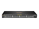 HPE Aruba 2530-48-PoE+ - Switch - managed - 48 x 10/100 + 2 x Gigabit SFP + 2 x 10/100/1000 - desktop, rack-mountable, wall-mountable - PoE+