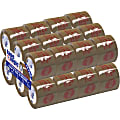 Tape Logic® Stop If Seal Is Broken Preprinted Carton-Sealing Tape, 3" Core, 3" x 110 Yd., Red/Tan, Case Of 24