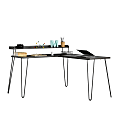 Ameriwood™ Home Haven 56"W L-Shaped Computer Desk With Riser, Espresso 1 thumbnail image