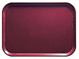 Cambro Camtray Rectangular Serving Trays, 15" x 20-1/4", Burgundy Wine, Pack Of 12 Trays