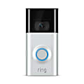 Ring Video Doorbell 2, Satin Nickel
