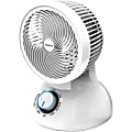 Brentwood F-650MW 6-Inch 3-Speed Oscillating Air Circulator Desktop Fan, White - 3 Blades - 190.5 mm Fan Diameter - 3 Speed - Oscillating, Touch Operation, 75° Oscillation, 90° Tilt, Spiral Grill, Carrying Handle - 13" Height x 7.5" Width - White 1 thumbnail image