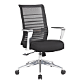 Boss Office Products Horizontal Mesh Back Task Chair, Aluminum Arms & Base