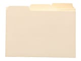 Manila Card Guides, 1/3 Cut Top Tab, Blank, 5 x 8, Manila, 100/Box 1 thumbnail image