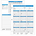 ComplyRight 2016 Attendance Calendars, 8 1/2" x 11", White, Pack Of 50