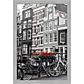 Amanti Art Narrow Picture Frame, 39" x 27", Matted For 24" x 36", Vista Brushed Nickel 1 thumbnail image