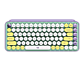 Logitech POP Keys Wireless Mechanical Keyboard with Customizable Emoji Keys - Wireless Connectivity - Bluetooth - 32.81 ft - 4 Emoji Hot Key(s) - Daydream