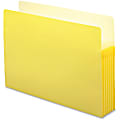 Smead® Color Top-Tab File Pockets, Legal Size, 5 1/4" Expansion, Yellow