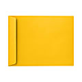 LUX Open-End Envelopes, 6" x 9", Peel & Press Closure, Sunflower Yellow, Pack Of 50