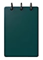 TUL® Mini Steno Discbound Notebook With Soft-Touch Cover, Narrow Ruled, 60 Sheets, 5" x 3-1/2", Turquoise 1 thumbnail image