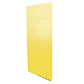 Ghent Aria Low-Profile Magnetic Glass Whiteboard, 120" x 48", Yellow