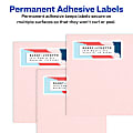 Avery® Easy Peel® Return Address Labels With Sure Feed® Technology, 5195,  Rectangle, 2/3