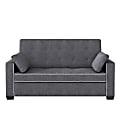 Lifestyle Solutions Serta Andrew Convertible Sofa, Queen Size, 39 3/5 H x 72 3/5 W x 37 3/5 D, Charcoal 1 thumbnail image