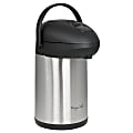 MegaChef 3 Quart Stainless Steel Vacuum Body Pump Cap Air Pot, 995120031M 1 thumbnail image