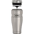 Thermos Stainless King Tumbler 16Oz - Coffee - Dishwasher Safe - Matte Stainless Steel, Silver - Stainless Steel Body
