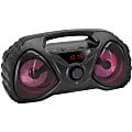 GPX Boombox Portable Bluetooth Speaker System - 100 Hz to 10 kHz - Battery Rechargeable - USB