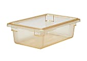 Cambro Camwear 6"D Food Boxes, 12" x 18", Safety Yellow, Set Of 6 Boxes