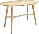 Safco® Resi Bistro Table, 42-1/2"H x 65"W x 42"D, Natural