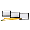 Mind Reader Mesh Business Card Holders, 2-13/16”H x 3-5/8”W x 3-5/8”D, Black, Set Of 3 Holders 1 thumbnail image