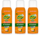 OdoBan Real Citrus Air Freshener, Orange Scent, 10 Oz, Set Of 3 Spray Cans