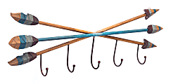 Zuo Modern Arrow 5-Hook Wall Rack, Multicolor