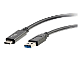 C2G USB-C® to USB-A 3.2 Gen 1 (5Gbps) Cable M/M, 3', Black 1 thumbnail image