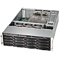 Supermicro SuperChassis 836BA-R920B - Rack-mountable - Black - 3U - 16 x Bay - 5 x 3.15" x Fan(s) Installed - 2 x 920 W - Power Supply Installed - EATX, ATX Motherboard Supported - 5 x Fan(s) Supported - 16 x External 3.5" Bay - 7x Slot(s) - 2 x USB(s)