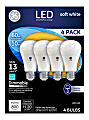 GE LED Light Bulbs, Soft White, A19, 10 Watts (60-Watt Equivalent), Pack Of 4 1 thumbnail image
