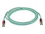 StarTech.com Aqua OM4 Duplex Multimode Fiber - 3m/ 9ft - 100 Gb - Aqua 1 thumbnail image