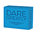 2025 Willow Creek Press Daily Desk Box Calendar, Inspirational, 5-1/2” x 6-1/4", Dare Greatly, January To December, 40799