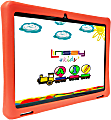 LINSAY 10.1"Octa Core 128GB Storage Android 13 Tablet with Red Kids Defender Case and LED Back Pack Orange 1 thumbnail image