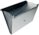 Better Office Products Professional Expanding File, 7-Pocket, Letter Size, Silver