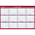 2025 AT-A-GLANCE® Reversible Erasable Yearly Wall Calendar With Marker, 36" x 24", Traditional, January 2025 To December 2025, PM26B28