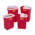 BD™ Extra Large Regulated Medical Waste Containers, 17 Gallons, Red, Box Of 5