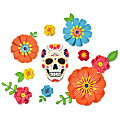 Amscan Dia De Los Muertos Floral Backdrop, 13” x 13” x 2”, Multicolor 1 thumbnail image