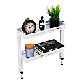 Mind Reader 2-Tier Desk Organizer With Clamp/Accessory Shelf, 15-1/2”H x 5-3/4”W x 18-1/4”D, White 1 thumbnail image