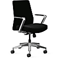 HON Cofi Managerial Chair - Mid Back - 5-star Base - Black - Armrest - 1 Each 1 thumbnail image