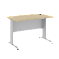 BBF Sector 48" x 30" Curved Desk, 30"H x 47 1/2"W x 29 1/2"D, Natural Maple, Premium Installation Service