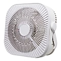 Optimus 2-Speed 40W 12” Box Fan, 4-5/16”H x 13-1/4”W x 12-5/8”D, White 1 thumbnail image