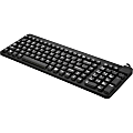 Man & Machine Premium Full Size Waterproof Disinfectable Keyboard - Cable Connectivity - USB Interface - English, French - Computer - PC, Mac - Industrial Silicon Rubber Keyswitch - Black