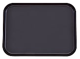 Cambro Rectangular Camtread Trays, 10" x 14", Black, Set Of 24 Trays