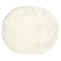 U Brands® Round Fur Locker Rug, 11-7/16" H x 9-13/16" W x 2”D, White 1 thumbnail image