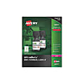 Avery® UltraDuty® GHS Chemical Labels, 60517, For Laser Printers, 1" x 2 1/2", White, Pack Of 600 1 thumbnail image