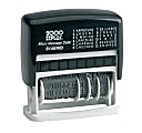 2000 PLUS® Date Phrase Dater Stamp Self-Inking 12-in-1 Micro Date Message Dater Stamp, 12 Phrases, Black Ink - 11090 1 thumbnail image