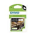 DYMO® 16955 Black-On-White Permanent Polyester Tape, 0.5" x 18'