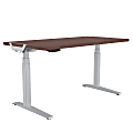Fellowes® Levado Height-Adjustable Desk, 48"W, Mahogany