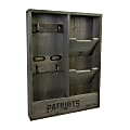 Imperial NFL Wall Mounted Wood Organizer, 19”H x 14-1/4”W x 2-3/4”D, New England Patriots 1 thumbnail image